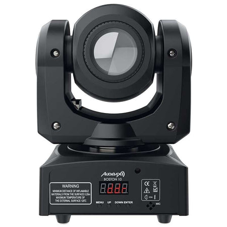 Audibax Boston 10 - Cabeza Móvil Disco Led 10WBlanco + 7 Colores 7 Gobos Fijos + Spot - Tempo Shop