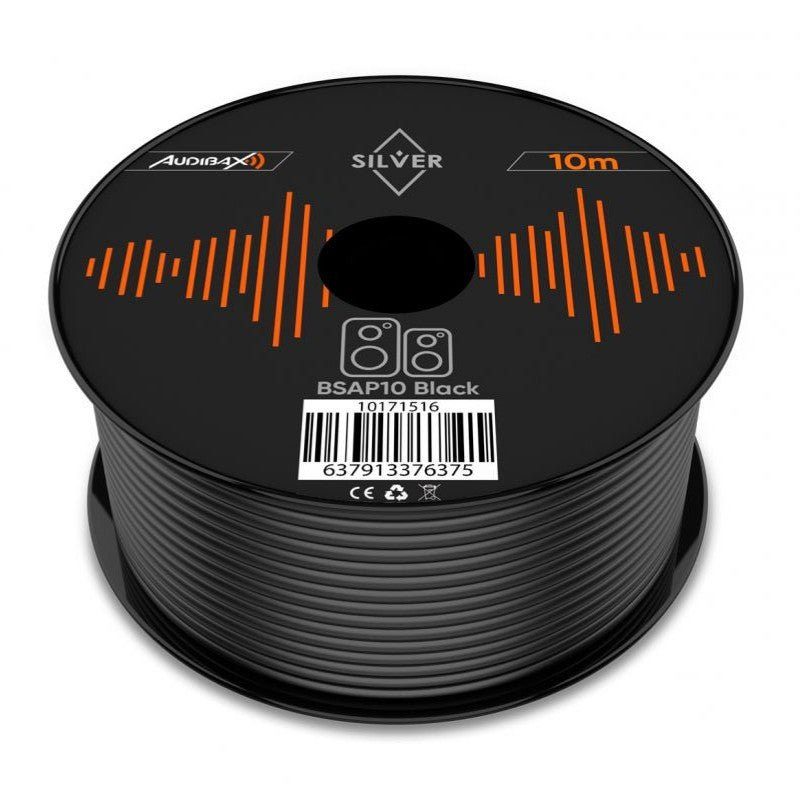 Audibax Silver BSAP10 Black - Bobina Cable Altavoz Paralelo 10m - Tempo Shop