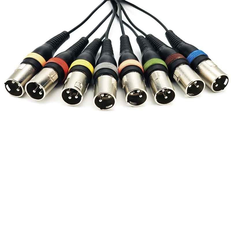 Audibax 10145141 - Cable 8 x XLR Macho a 8 x XLR Hembra 10m - Tempo Shop