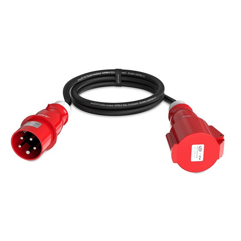 Audibax CEE500-60-5P - Cable Alargador CEE 32A 5 Polos de 5 Metros - Tempo Shop