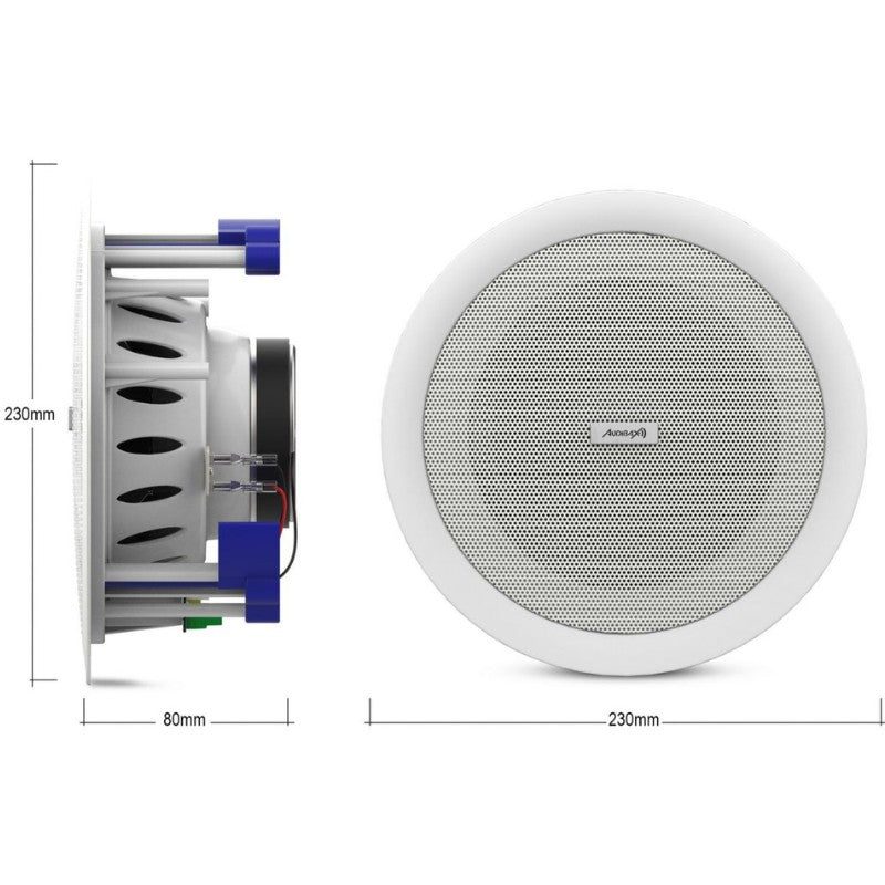 Audibax CM608L - BT - Altavoces Techo Blancos Bluetooth Empotrables 2 Vías 2 x 30W 6,5" - Tempo Shop