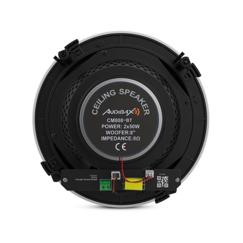 Audibax CM808 - BT - Altavoces Techo Blancos Bluetooth Empotrables 2 Vías 2 x 50W 8" Rejilla Magnética - Tempo Shop