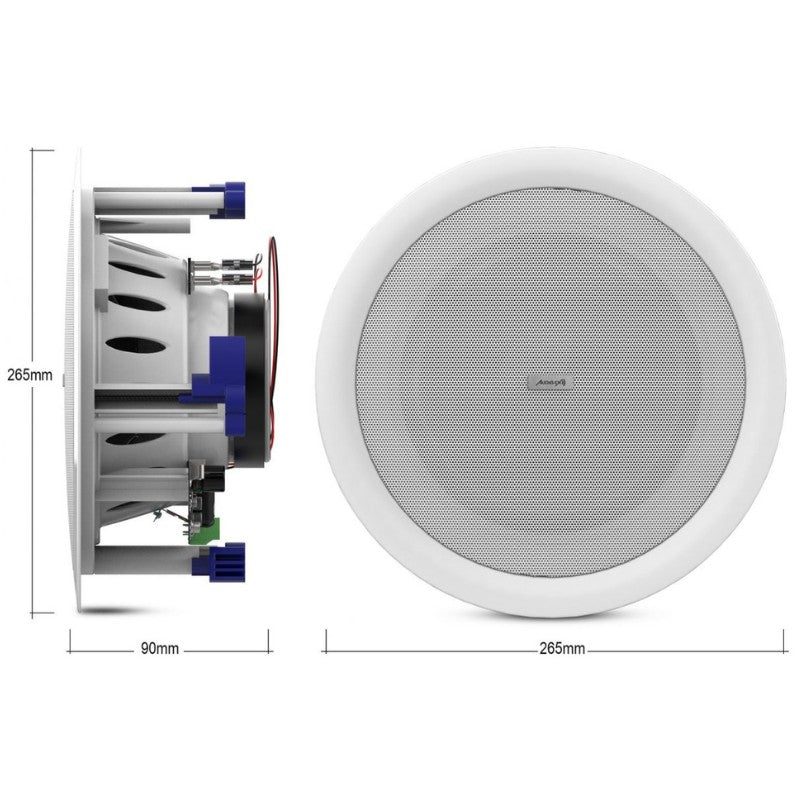 Audibax CM808L - BT - Altavoces Techo Blancos Bluetooth Empotrables 2 Vías 2 x 40W 8" - Tempo Shop