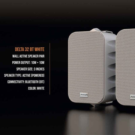 Audibax Delta 32 BT White - Pareja de Altavoces Bluetooth - Tempo Shop