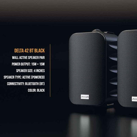 Audibax Delta 42 BT Black - Pareja de Altavoces Bluetooth - Tempo Shop