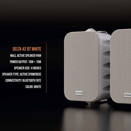 Audibax Delta 42 BT White - Pareja de Altavoces Bluetooth - Tempo Shop
