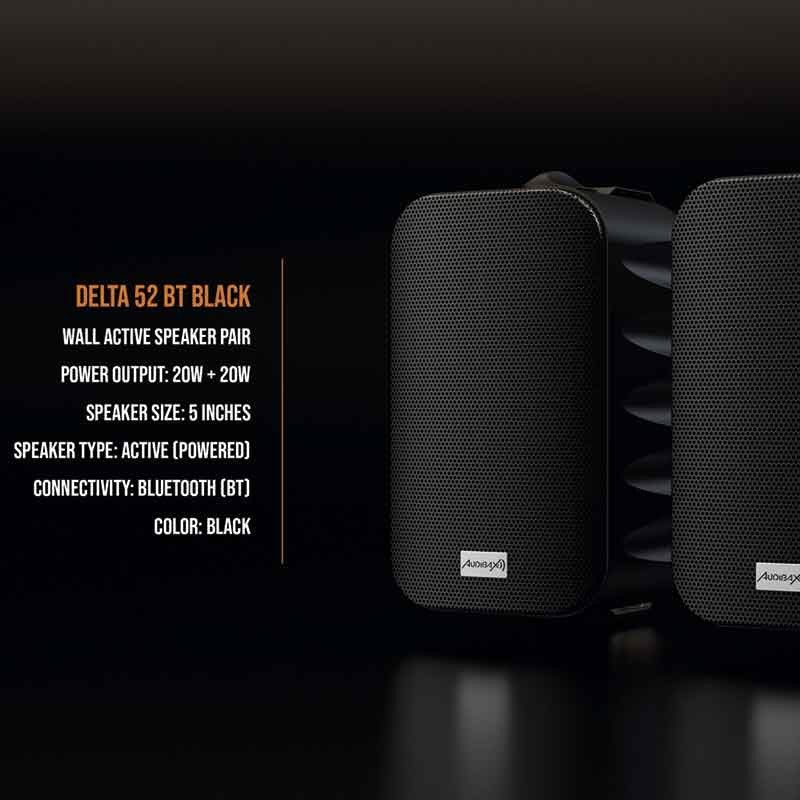 Audibax Delta 52 BT Black - Pareja Altavoces Activos Bluetooth - Tempo Shop