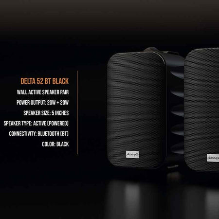 Audibax Delta 52 BT Black - Pareja Altavoces Activos Bluetooth - Tempo Shop