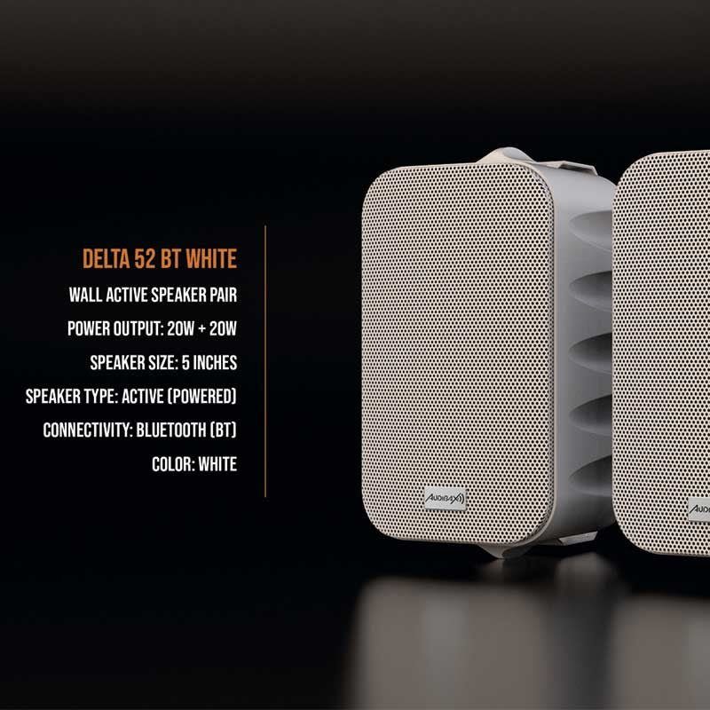 Audibax Delta 52 BT White - Pareja Altavoces Activos Bluetooth - Tempo Shop