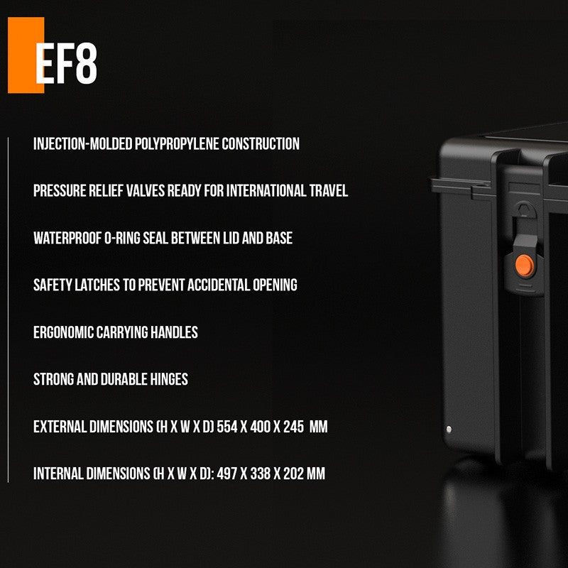 Audibax EF8 - Maletín Multiuso con Espuma Moldeada Negro - Tempo Shop