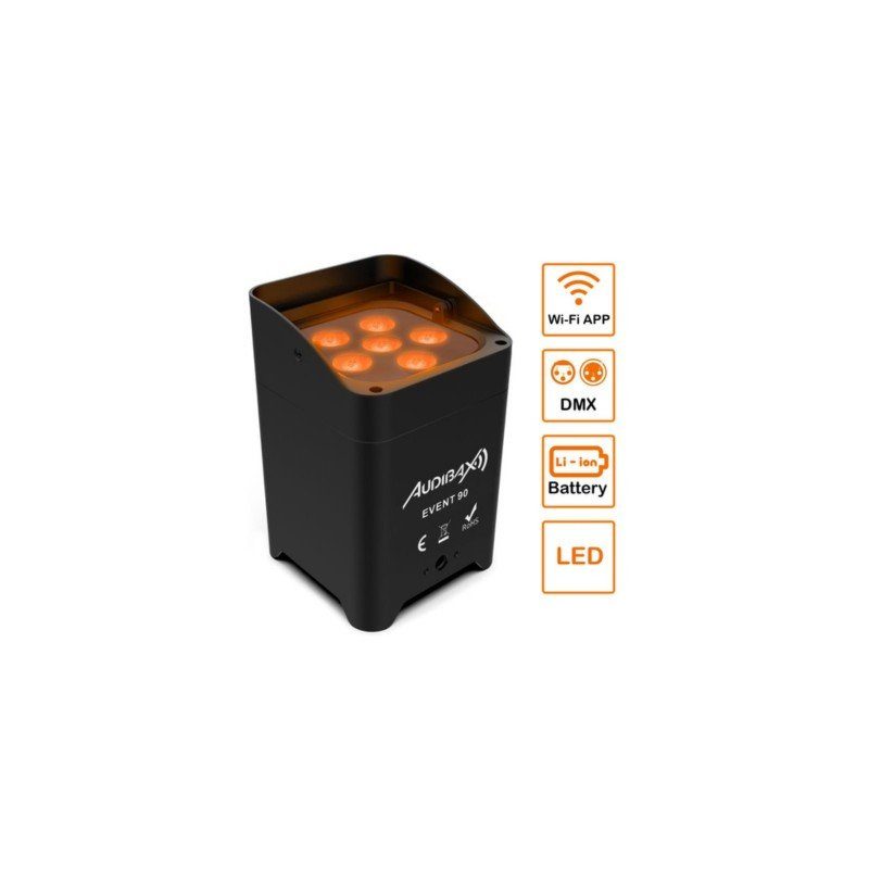 Audibax 10252192 - Kit 8 Audibax Event 90 + Audibax Event 90 FCFight Case - Tempo Shop
