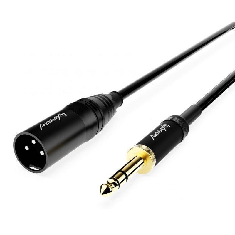 Audibax Evolution 10154421 - Cable XLR Macho a Jack Balanceado 6m Negro - Tempo Shop
