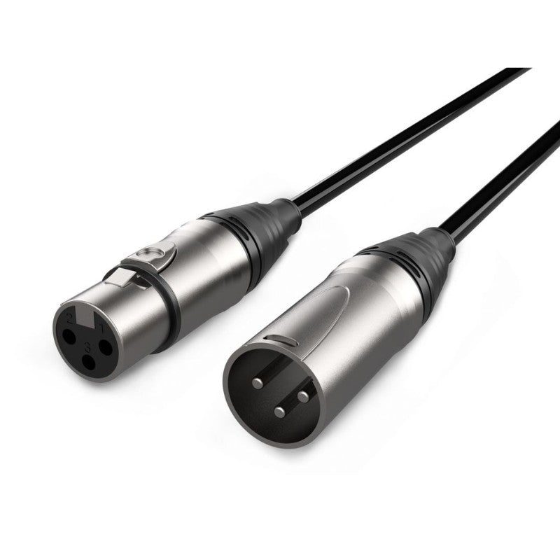 Audibax Evolution 10154404 - Cable XLR Macho - XLR Hembra 1m Negro - Tempo Shop