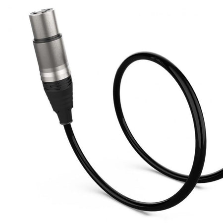 Audibax Evolution 10154404 - Cable XLR Macho - XLR Hembra 1m Negro - Tempo Shop