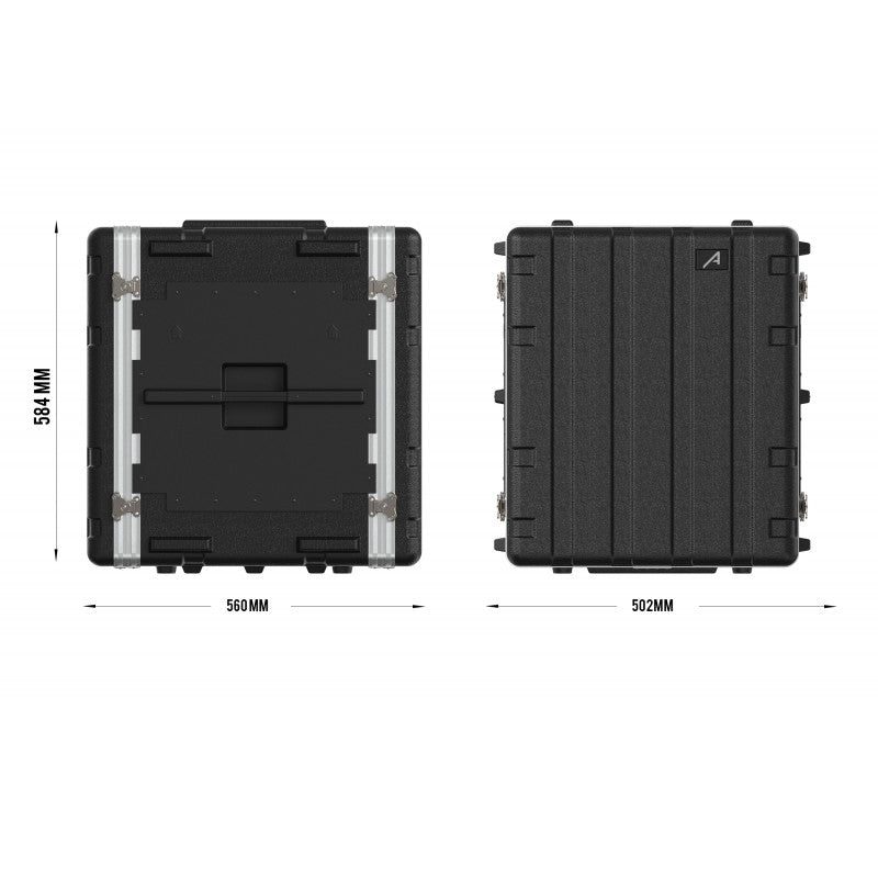 Audibax FA51-12U - Flightcase Rack 19" de 12 Unidades en Polietileno (PE) - Tempo Shop