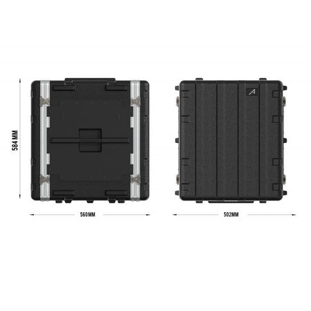 Audibax FA51-12U - Flightcase Rack 19" de 12 Unidades en Polietileno (PE) - Tempo Shop