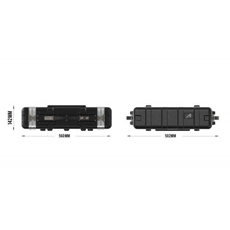 Audibax FA51-2U - Estuche Rack Flightcase 19" de Polietileno (PE) - Tempo Shop