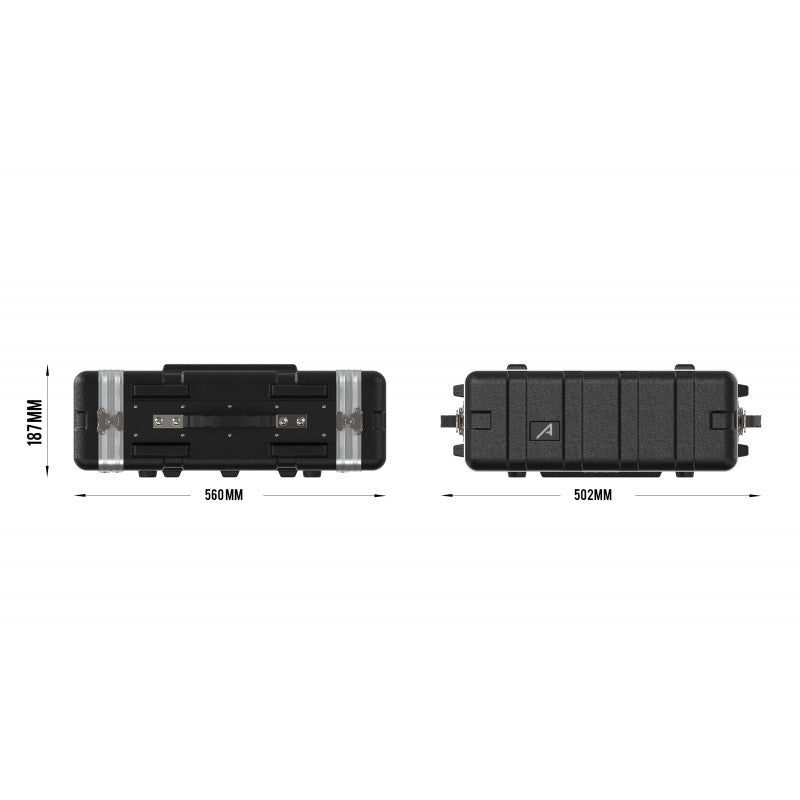 Audibax FA51-3U - Rack Case Flightcase de 19" en Polietileno de Alta Resistencia (3 Unidades) - Tempo Shop