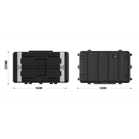 Audibax FA51-6U - Flightcase Rack de 19 Pulgadas en Polietileno (PE) para Equipo de Audio Profesional - Tempo Shop