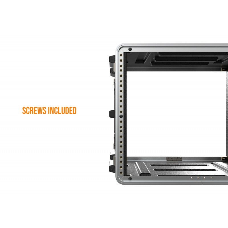 Audibax FA51-8U - Estuche Rack Flightcase de 19" y 8 Unidades en Polietileno - Tempo Shop