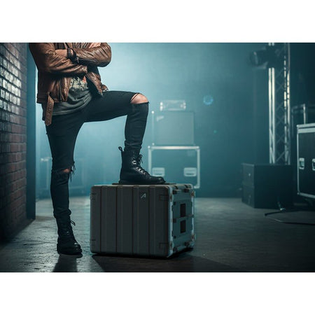 Audibax FA51-8U - Estuche Rack Flightcase de 19" y 8 Unidades en Polietileno - Tempo Shop