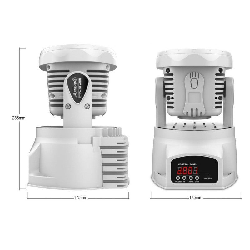 Audibax Iowa 70 White - Cabeza Móvil Disco Wash 70W LED 4 en 1 RGBW - Tempo Shop