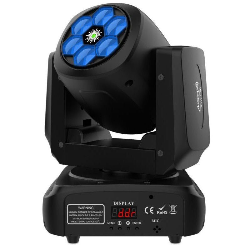 Audibax Iowa 90 Laser - Cabeza Móvil Wash 90WRGBW 4 en 1 + Láser Verde 500 mW - Tempo Shop