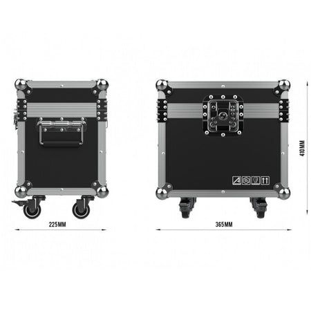 Audibax Kit 2 Boston 30 Ring + Flightcase - Cabezas Móviles Spot 30w Anillo LED + Flightcase - Tempo Shop