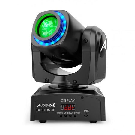 Audibax Kit 2 Boston 30 Ring + Flightcase - Cabezas Móviles Spot 30w Anillo LED + Flightcase - Tempo Shop