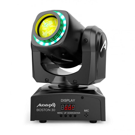Audibax Kit 4 Boston 30 Ring + Flightcase - Cabezas Móviles Spot 30w Anillo LED + Flightcase - Tempo Shop