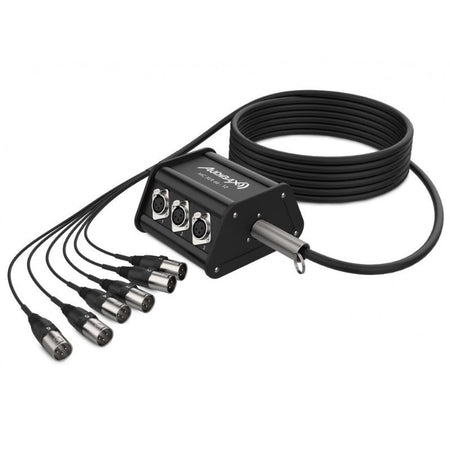 Audibax MC XLR 66 - 10 - Cajetín de Escenario 6 Entradas XLR 10m - Tempo Shop