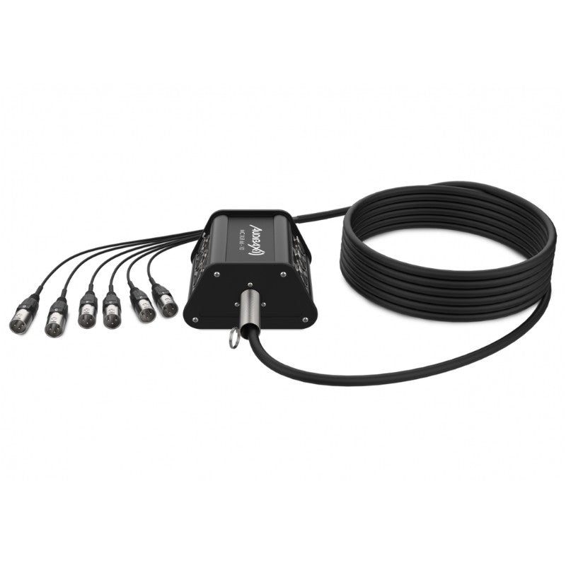 Audibax MC XLR 66 - 10 - Cajetín de Escenario 6 Entradas XLR 10m - Tempo Shop