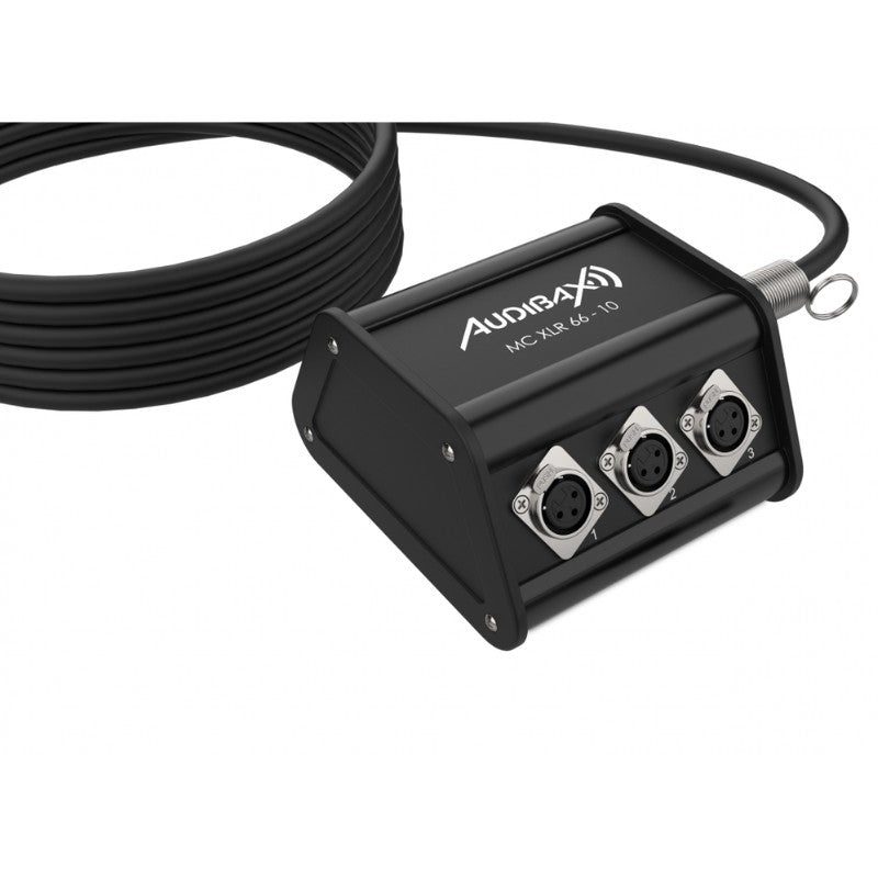 Audibax MC XLR 66 - 10 - Cajetín de Escenario 6 Entradas XLR 10m - Tempo Shop