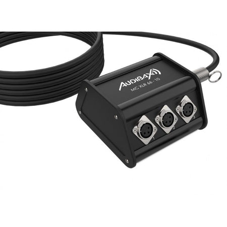 Audibax MC XLR 66 - 10 - Cajetín de Escenario 6 Entradas XLR 10m - Tempo Shop