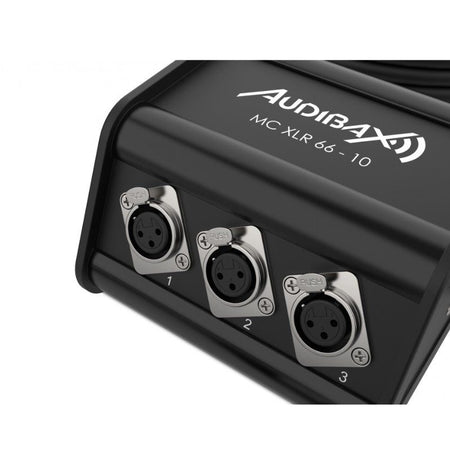 Audibax MC XLR 66 - 10 - Cajetín de Escenario 6 Entradas XLR 10m - Tempo Shop