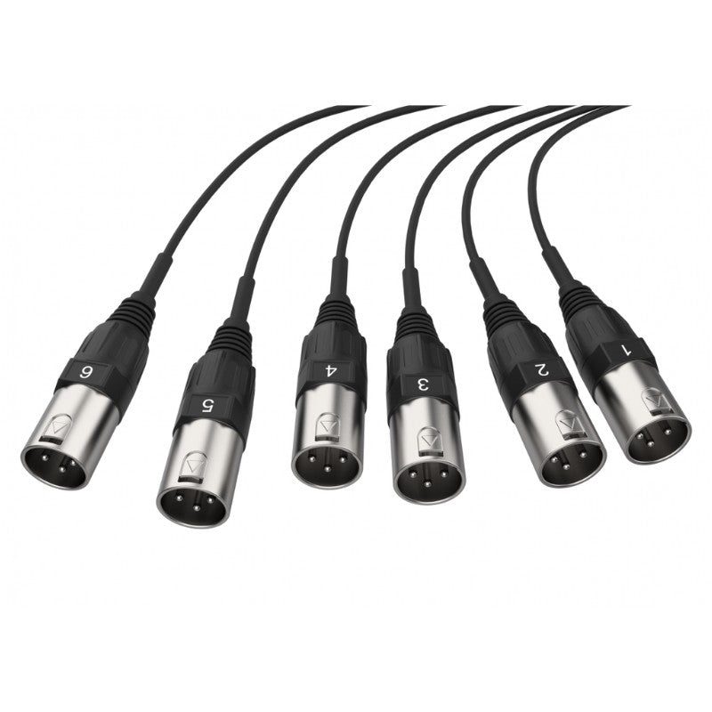 Audibax MC XLR 66 - 10 - Cajetín de Escenario 6 Entradas XLR 10m - Tempo Shop