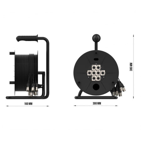 Audibax MC XLR 88 - 15 Drum - Carrete Escenario 8 XLR - Tempo Shop