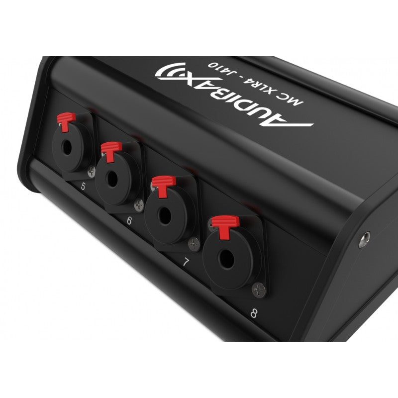 Audibax MC XLR4 J4 - Cajetín Escenario 4 XLR Entrada + 4 Jacks 10m - Tempo Shop