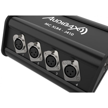 Audibax MC XLR4 J4 - Cajetín Escenario 4 XLR Entrada + 4 Jacks 10m - Tempo Shop
