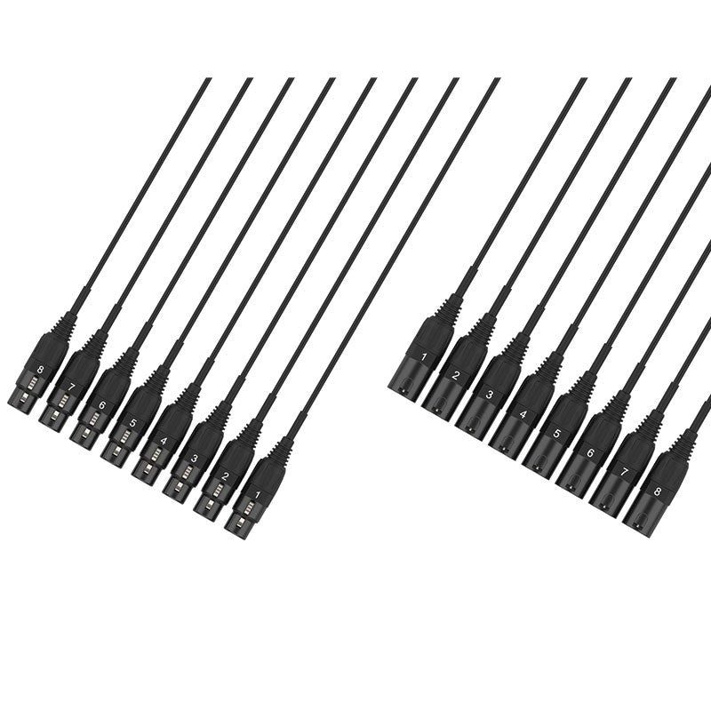 Audibax MC - XLR8–3M - Cable Multicore 8 XLR Macho 8 XLR Hembra - Tempo Shop