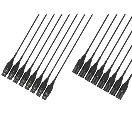 Audibax MC - XLR8–3M - Cable Multicore 8 XLR Macho 8 XLR Hembra - Tempo Shop
