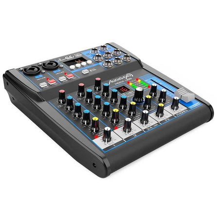 Audibax MG04 USB - Mesa Mezclas con 4 canales Bluetooth, MP3 , USB Rec y Efectos - Tempo Shop