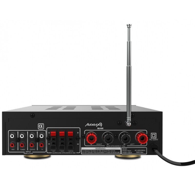 Audibax Miami - Amplificador Karaoke Bluetooth 100W + 100W Mando a distancia - Tempo Shop