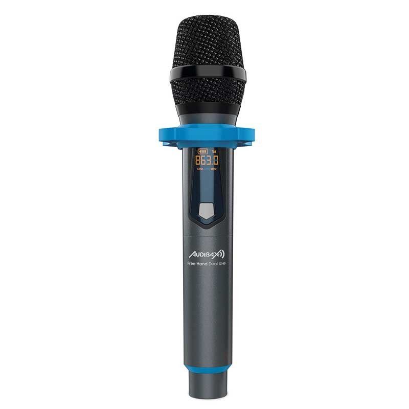 Audibax Missouri Free Hand Dual UHF - Sistema de Micrófono Dinámico con Receptor Recargable - Tempo Shop
