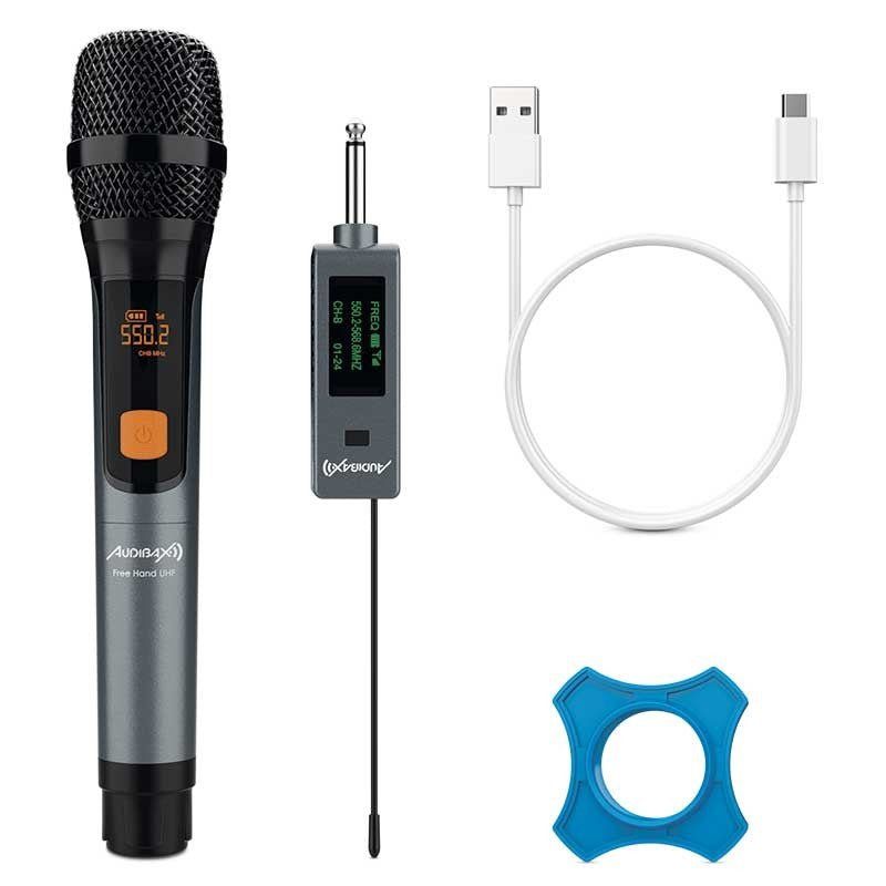 Audibax Missouri Free Hand UHF - Micrófono de mano inalámbrico - Tempo Shop