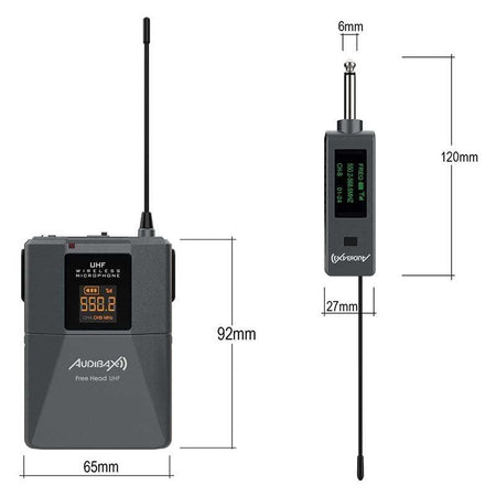 Audibax Missouri Free Head UHF - Micrófono de diadema inalámbrico - Tempo Shop