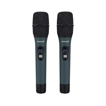 Audibax Missouri Rack B - Micrófono Inalámbrico Profesional UHF Doble de Mano Rack 19" - Tempo Shop