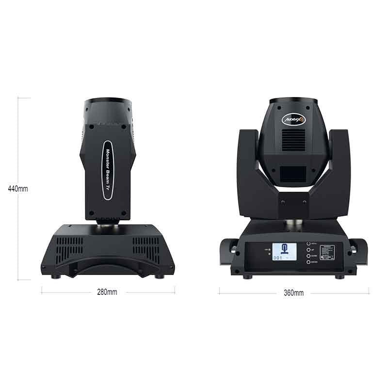 Audibax Monster Beam 7R - Pack 2 unidades incluye flightcase - Tempo Shop