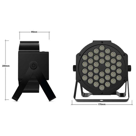 Audibax Montana 36 - Foco LED RGB 36 x 1W con Mando - Tempo Shop