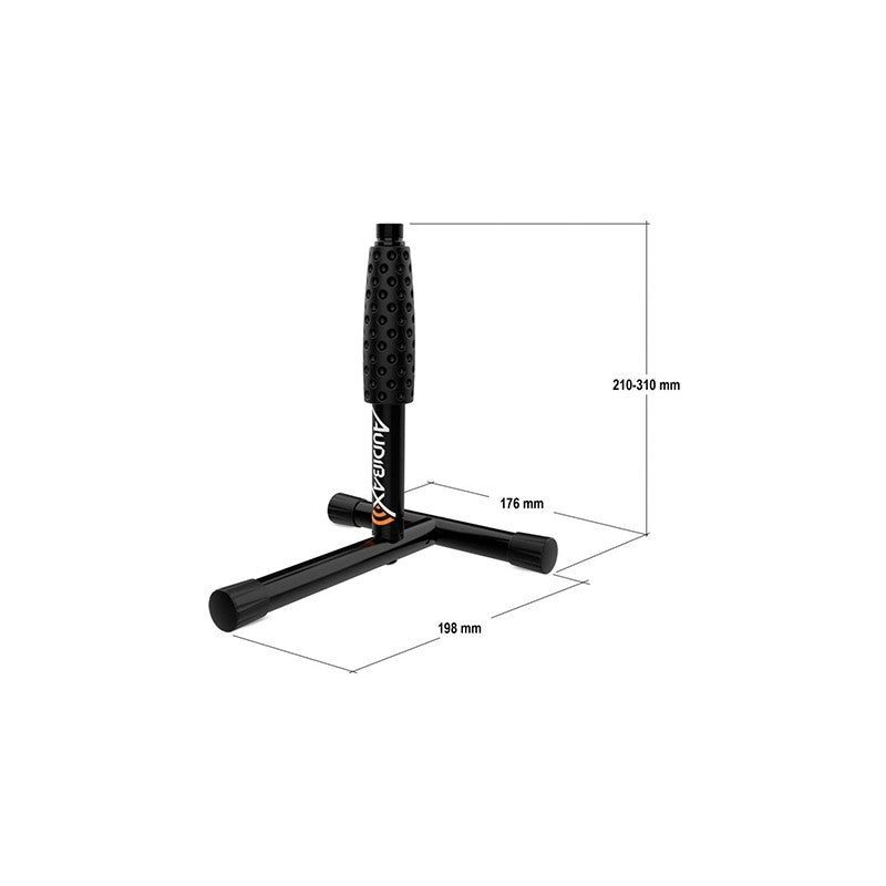 Audibax MS - 045B - Pie de micrófono corto para Instrumentos - Tempo Shop